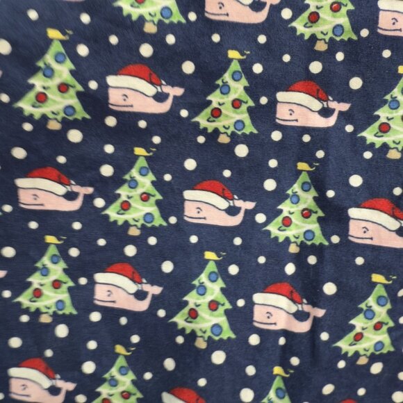 Vineyard Vines Navy Blue Christmas Whale Pajama Pants - Size Medium - Picture 5 of 8